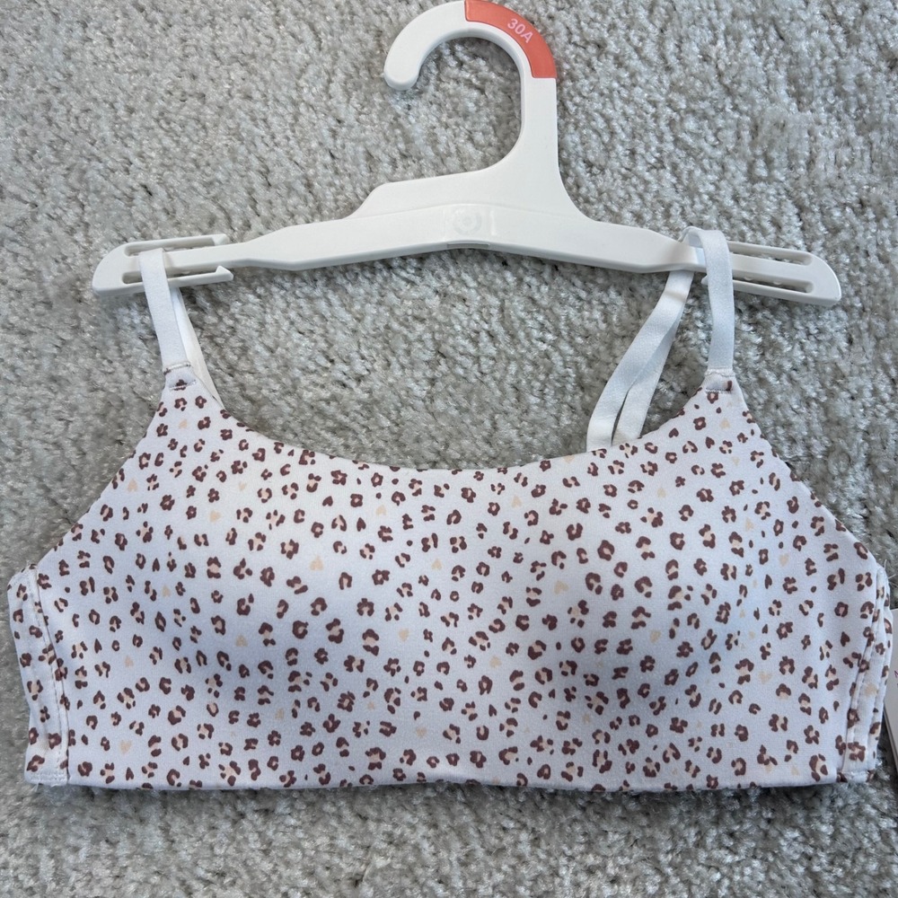 Maidenform Self Expressions Girl Wireless Contour Bra 30A Natural Leopard 4406